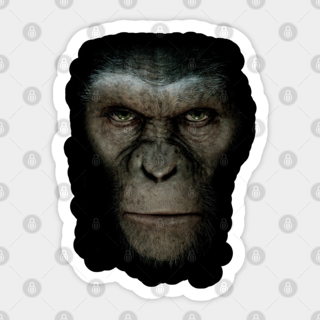 Caesar Ape Sticker by enchantingants
